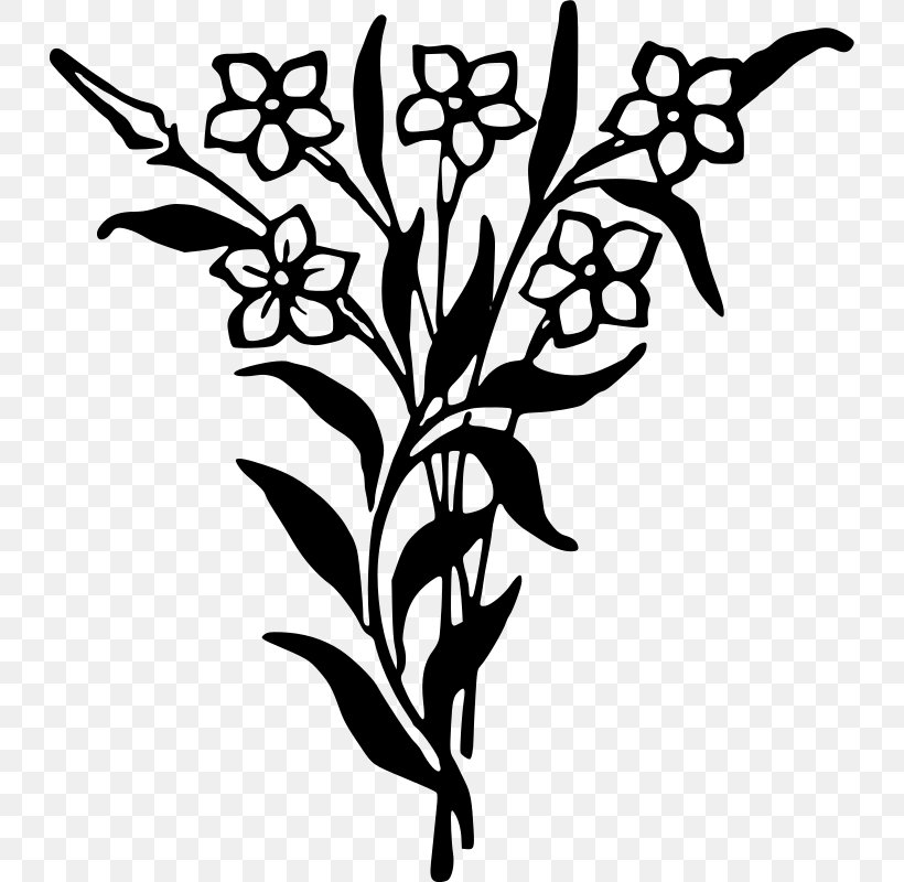 Flower Bouquet Drawing Clip Art, PNG, 730x800px, Flower Bouquet, Artwork, Black And White, Branch, Color Download Free
