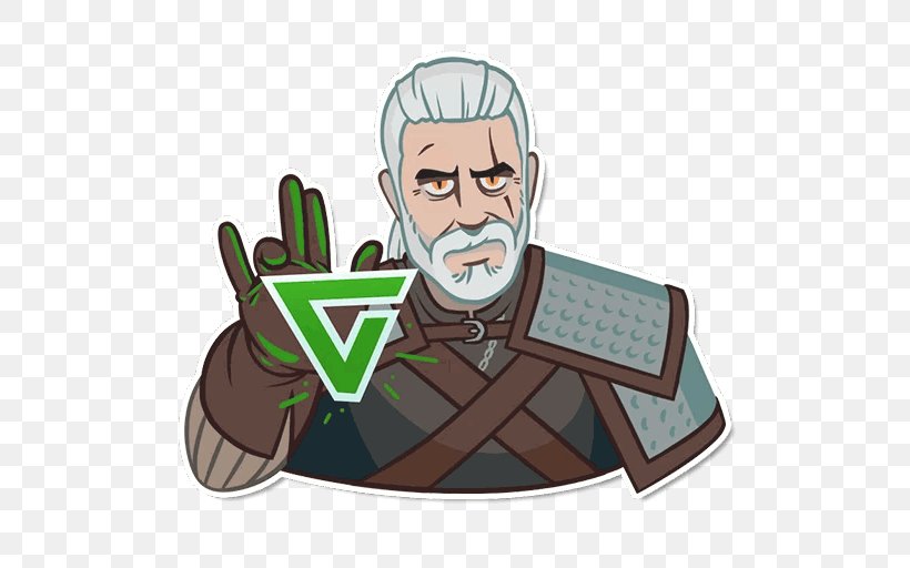 The Witcher 3: Wild Hunt Geralt Of Rivia Triss Merigold Sticker, PNG, 512x512px, Witcher, Ciri, Facial Hair, Fictional Character, Finger Download Free