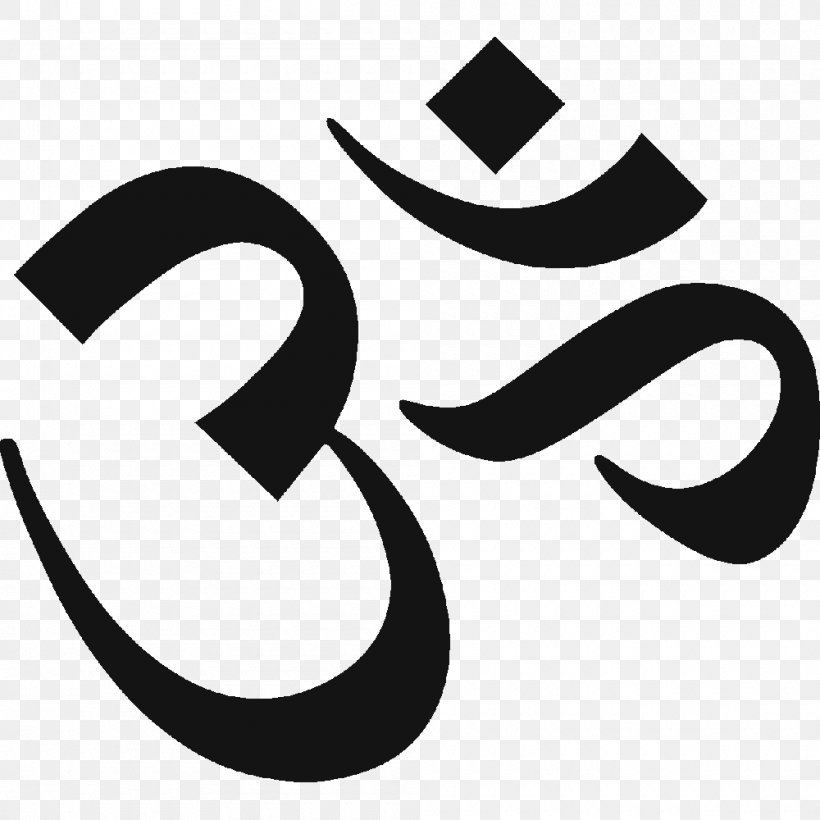 Hinduism Om Religion Religious Symbol, PNG, 1000x1000px, Hinduism, Belief, Black, Black And White, Brand Download Free