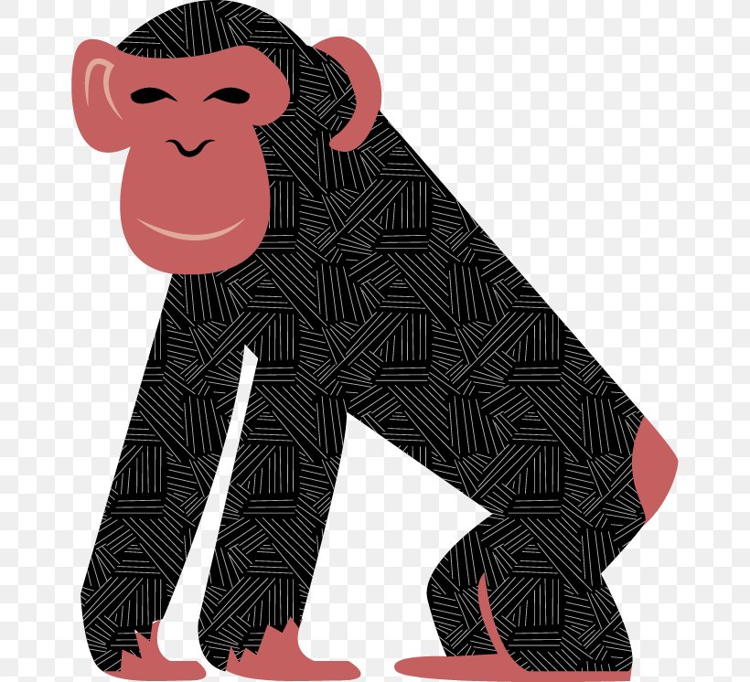 Primate Monkey Euclidean Vector, PNG, 664x746px, Primate, Art, Freeware, Geometry, Gratis Download Free