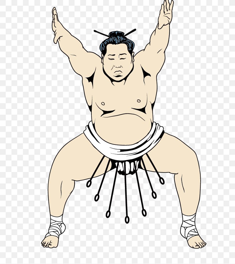 Sumo Fighter Rikishi Clip Art, PNG, 665x921px, Watercolor, Cartoon, Flower, Frame, Heart Download Free