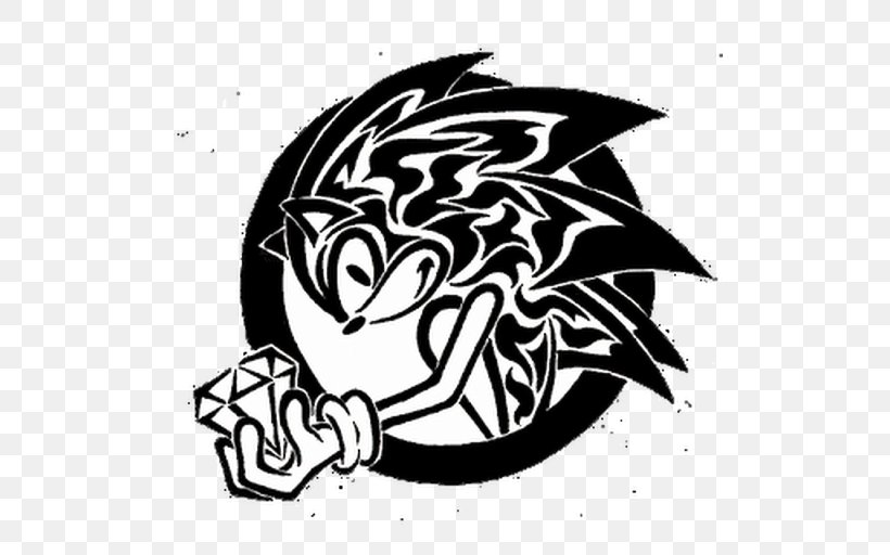 Tattoo Artist Sonic The Hedgehog Clip Art, PNG, 512x512px, Tattoo, Art, Automotive Design, Black And White, Deviantart Download Free
