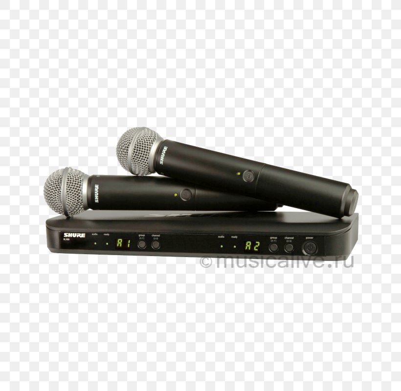 Wireless Microphone Shure SM58 Shure Blx288pg58 Wireless Vocal Combo With Pg58 Handheld Microphones, PNG, 800x800px, Microphone, Audio, Audio Equipment, Hardware, Shure Download Free