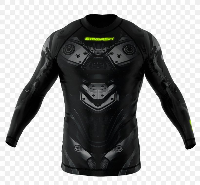 Rash Guard T-shirt Sleeve Clothing Leather Jacket, PNG, 1034x957px, Rash Guard, Black, Clothing, Dress, Jacket Download Free