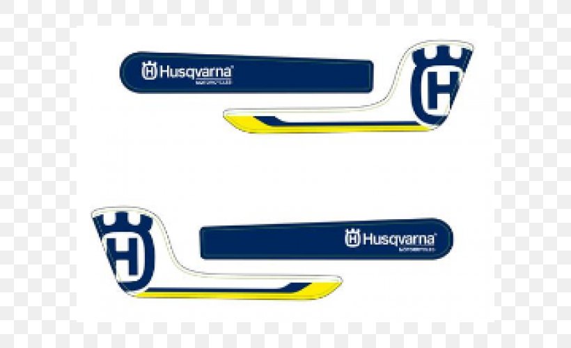 Husqvarna Motorcycles Sticker Supermoto Enduro Motorcycle, PNG, 600x500px, Husqvarna Motorcycles, Adhesive, Area, Bicycle Handlebars, Blue Download Free