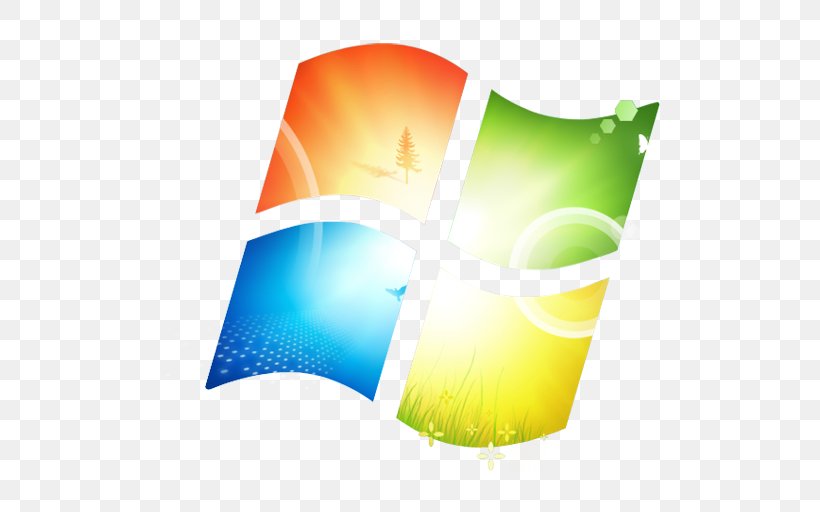 Windows 7 Microsoft Windows Windows XP Operating System, PNG, 512x512px, 64 Bit Computing, Windows 7, Computer Software, Green, Illustration Download Free