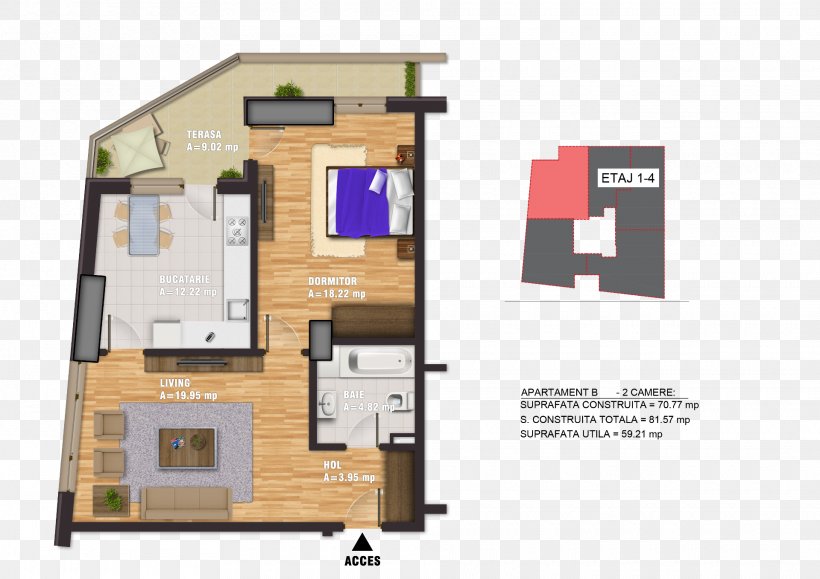Apartment Lake Lacul Morii Room Floor Plan, PNG, 1920x1358px, Apartment, Architecture, Elevation, Facade, Floor Download Free
