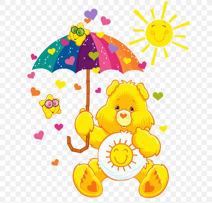 Care Bears Funshine Bear Cheer Bear, PNG, 696x784px, Watercolor, Cartoon, Flower, Frame, Heart Download Free