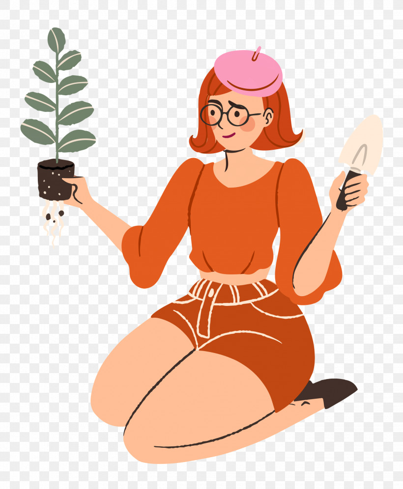 Planting Woman Garden, PNG, 2058x2500px, Planting, Cartoon, Character, Garden, Hm Download Free