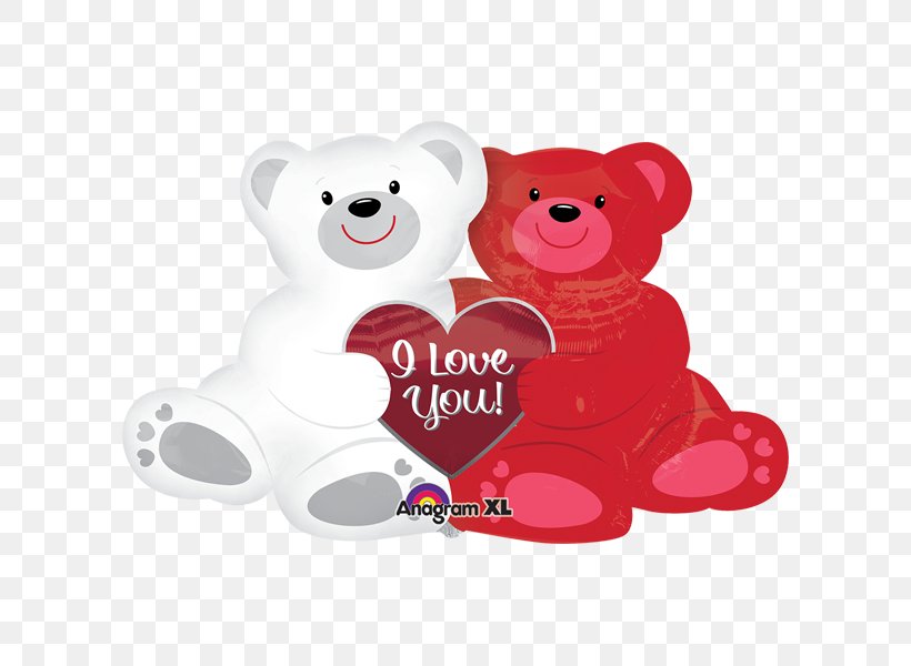 Toy Balloon Bear Aluminium Foil Valentine's Day, PNG, 600x600px, Watercolor, Cartoon, Flower, Frame, Heart Download Free