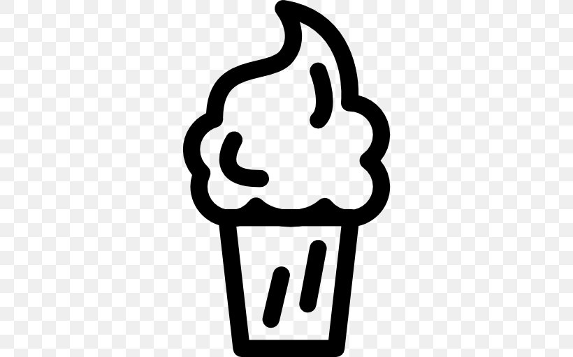 Ice Cream Cones Chocolate Ice Cream Dessert, PNG, 512x512px, Ice Cream, Area, Black And White, Chocolate, Chocolate Ice Cream Download Free