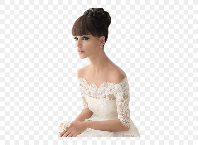 Bangs Bun Hairstyle Marriage Bride, PNG, 600x600px, Watercolor, Cartoon, Flower, Frame, Heart Download Free