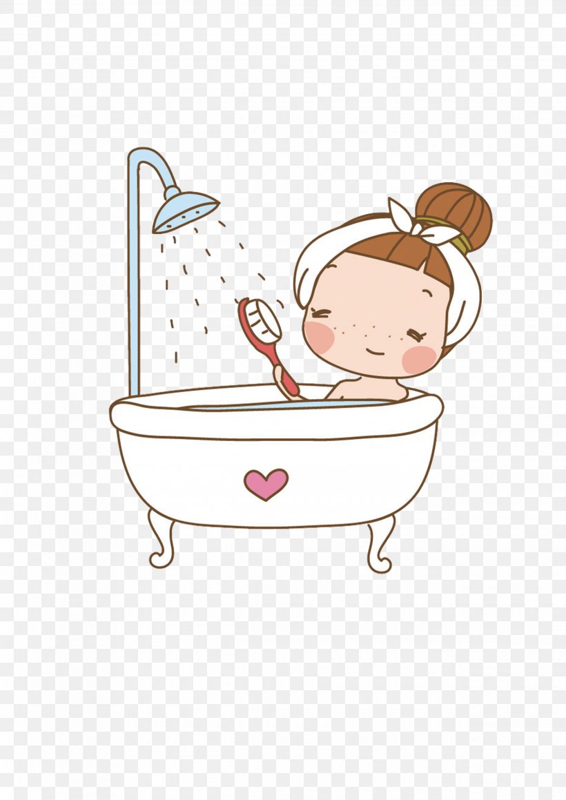 Bathing Cartoon Shower Gel, PNG, 2480x3508px, Bathing, Animation, Area, Art, Bathtub Download Free