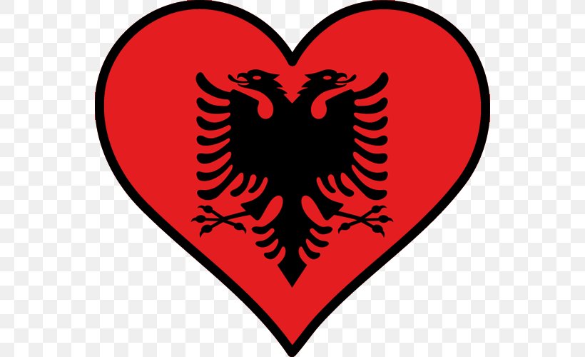 Flag Of Albania Albanian Parliamentary Election, 1992 Ensign, PNG, 554x500px, Watercolor, Cartoon, Flower, Frame, Heart Download Free