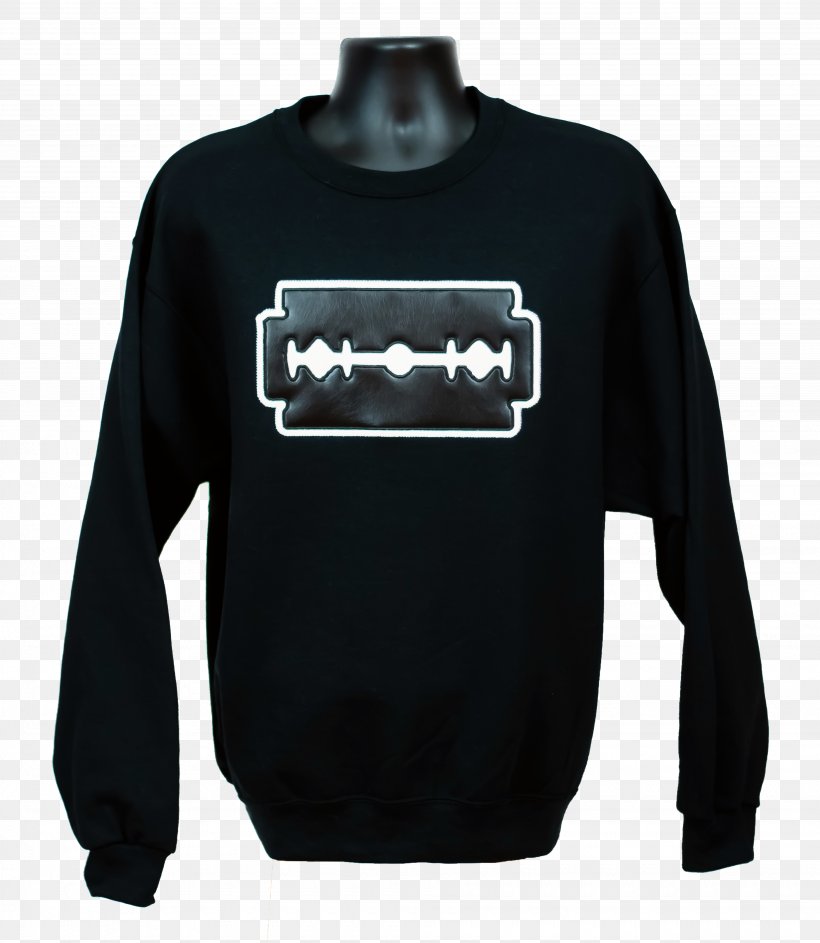 Long-sleeved T-shirt Long-sleeved T-shirt Sweater Outerwear, PNG, 3890x4474px, Tshirt, Black, Black M, Blade, Bluza Download Free
