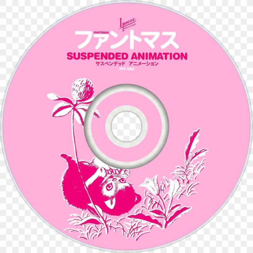 Compact Disc Suspended Animation Fantômas Animated Film Album, PNG, 1000x1000px, Watercolor, Cartoon, Flower, Frame, Heart Download Free