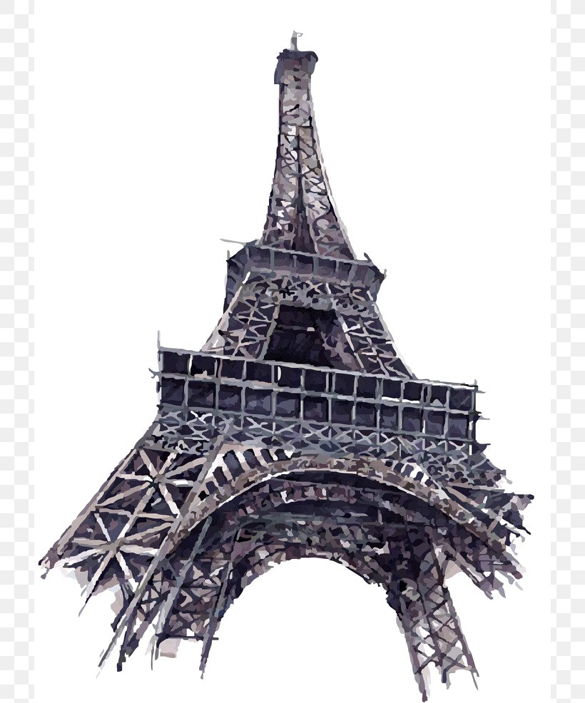 Eiffel Tower Drum Tower Of Xi'an Bell Tower, PNG, 724x986px, Eiffel Tower, Artworks, Bell Tower, Coreldraw, Facade Download Free