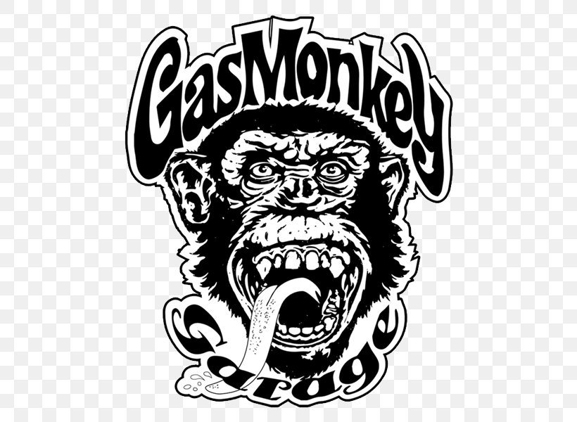 Gas Monkey Bar N' Grill Decal Car Gas Monkey Garage Sticker, PNG, 800x600px, Decal, Adhesive, Art, Black, Black And White Download Free
