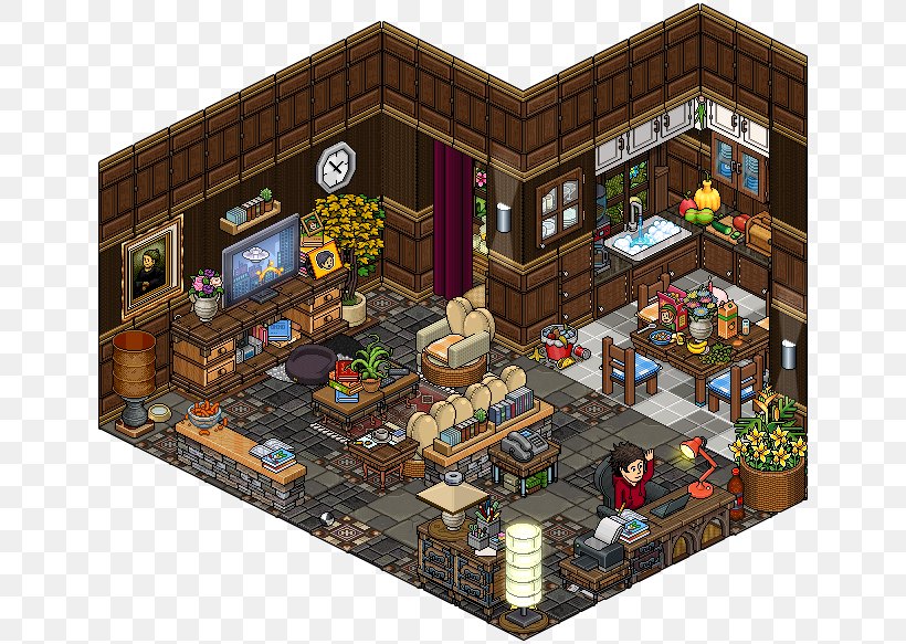 Habbo Virtual World Game Living Room, PNG, 708x583px, Habbo, Bedroom, Game, Games, Hotel Download Free