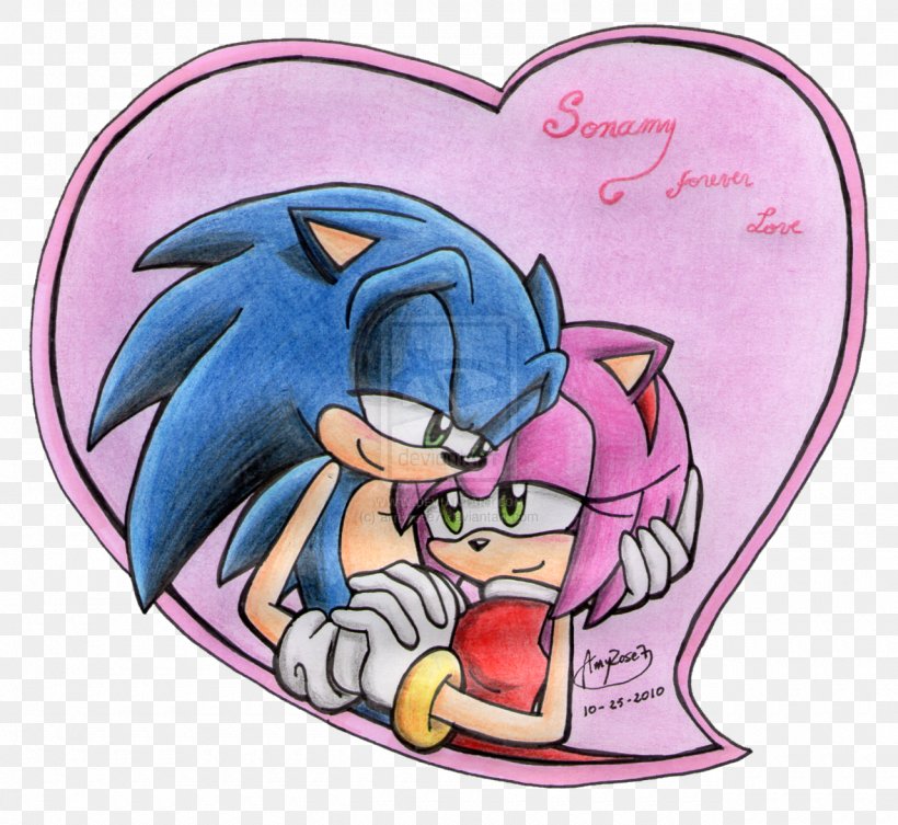 Sonic The Hedgehog Reality Love Drawing, PNG, 1280x1176px, Watercolor, Cartoon, Flower, Frame, Heart Download Free