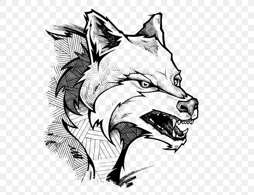 Gray Wolf Drawing Visual Arts Sketch, PNG, 600x630px, Gray Wolf, Art, Artwork, Behance, Black And White Download Free