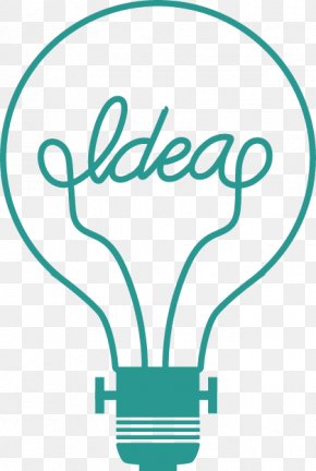 Vector Painted Flat Bulb - Incandescent Light Bulb Creativity Idea PNG