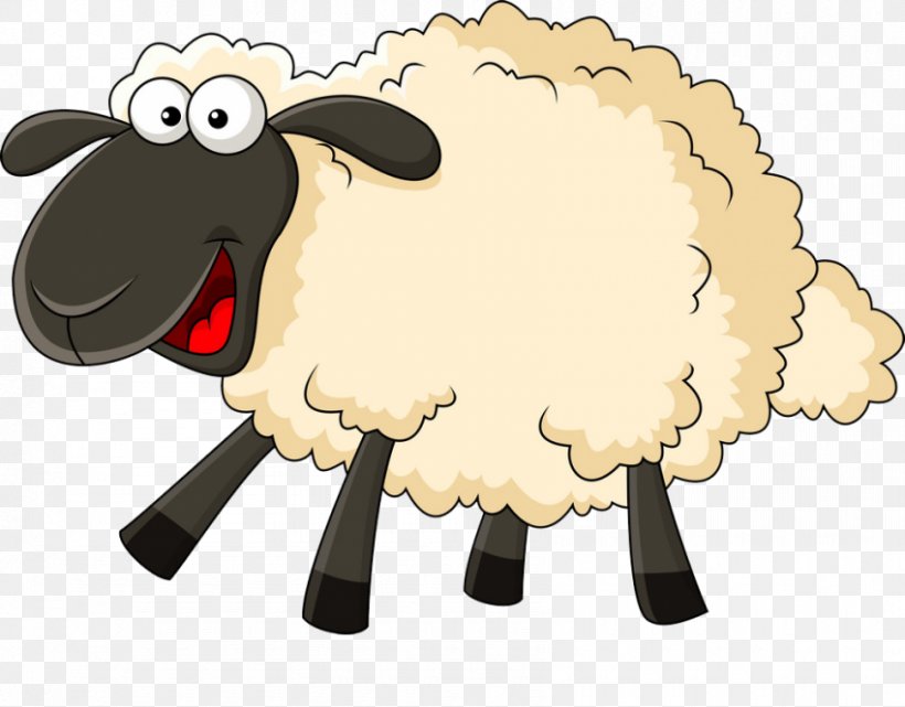 Sheep Vector Graphics Cartoon Illustration Royalty-free, PNG, 850x665px, Sheep, Animal Figure, Animation, Cartoon, Cowgoat Family Download Free