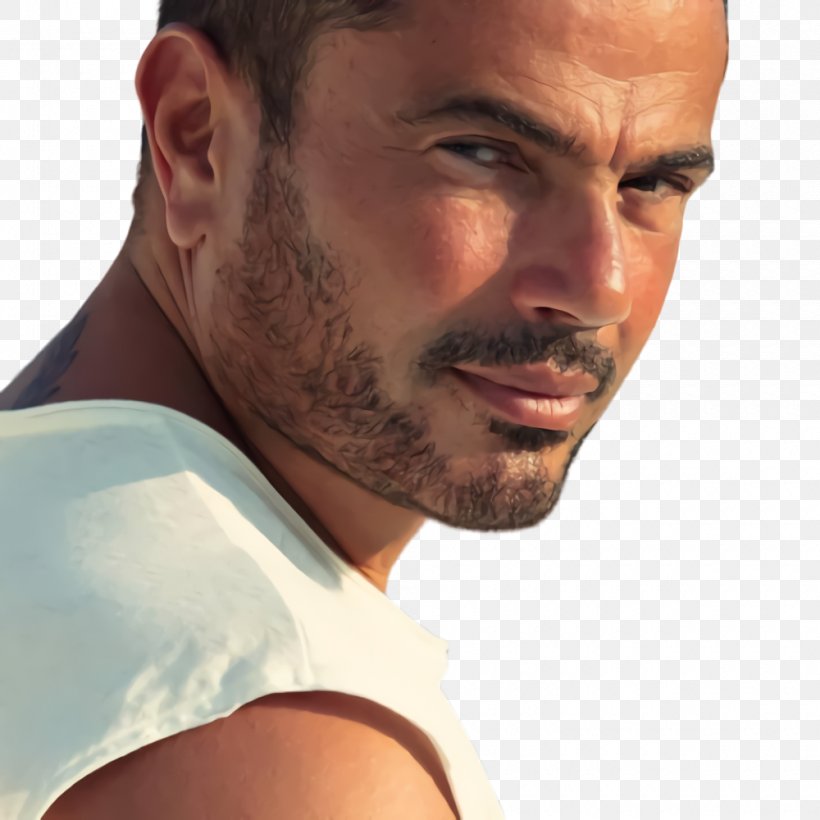 Amr Diab Music We Maloh Song Alby, PNG, 1000x1000px, Amr Diab, Alby, Arm, Beard, Cheek Download Free