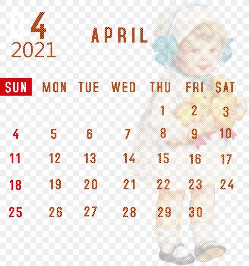 April 2021 Printable Calendar April 2021 Calendar 2021 Calendar, PNG, 2808x3000px, 2021 Calendar, April 2021 Printable Calendar, Clothing, Hair, Happiness Download Free