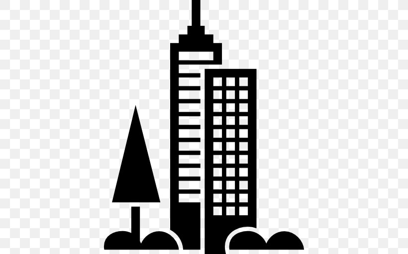 Icon Design Building, PNG, 512x512px, Icon Design, Black, Black And White, Brand, Building Download Free