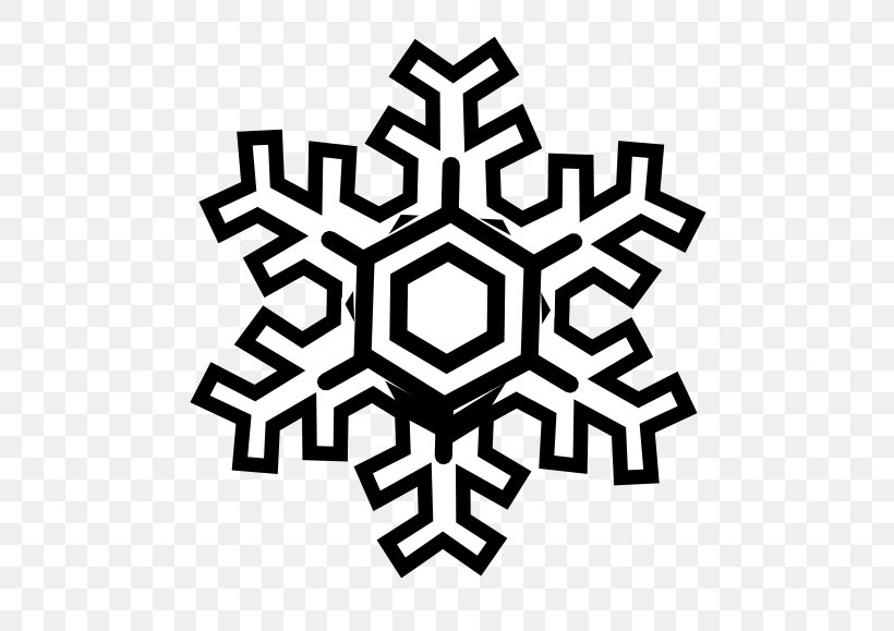 Snowflake Drawing Free Content Clip Art, PNG, 555x579px, Snowflake, Black And White, Drawing, Free Content, Logo Download Free