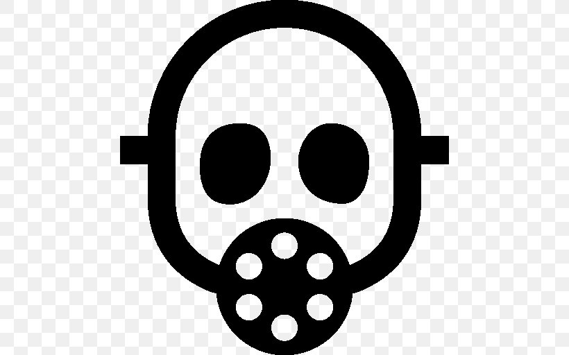 Gas Mask, PNG, 512x512px, Gas Mask, Biological Hazard, Black And White, Gas, Mask Download Free