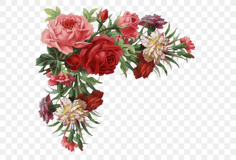 Flower Rose Vintage Clothing Clip Art, PNG, 600x558px, Flower, Antique, Artificial Flower, Carnation, Cut Flowers Download Free