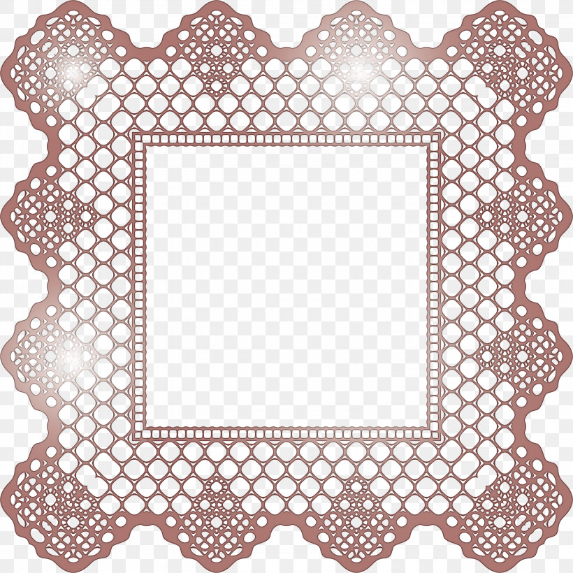 Square Lace, PNG, 3000x3000px, Square Lace, Doily, Interior Design, Picture Frame, Rectangle Download Free