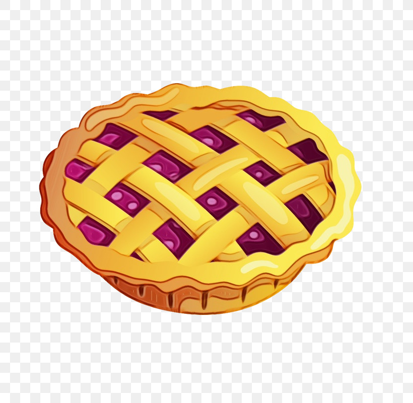 Food Dish Baked Goods Pie Yellow, PNG, 800x800px, Watercolor, Apple Pie, Baked Goods, Cherry Pie, Cuisine Download Free