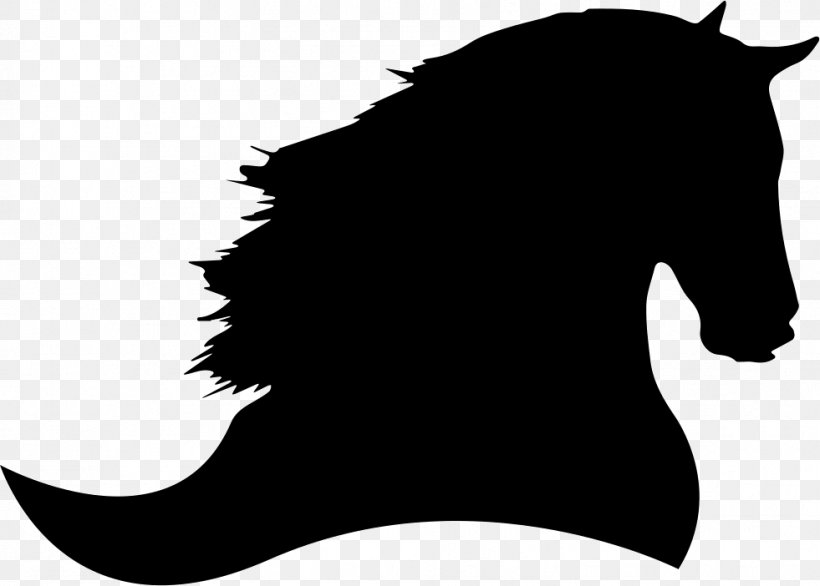 Horse Silhouette Pony Clip Art, PNG, 981x702px, Horse, Black, Black And White, Carnivoran, Cartoon Download Free