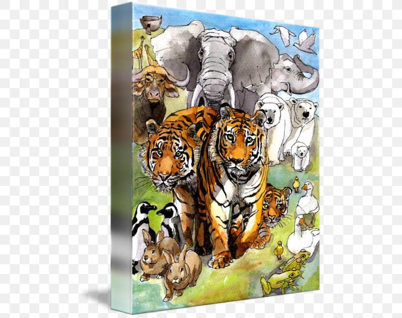 Tiger Big Cat Art Terrestrial Animal, PNG, 497x650px, Tiger, Animal, Art, Big Cat, Big Cats Download Free