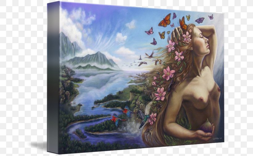 Painting Picture Frames Gallery Wrap Art Canvas, PNG, 650x507px, Painting, Art, Canvas, Fantastic Art, Fantasy Download Free