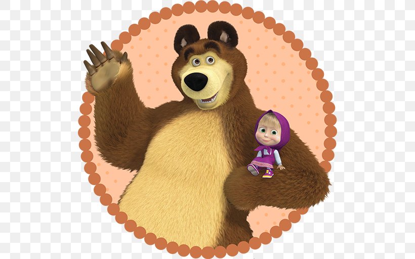 Free Games: Masha And The Bear Free Games: Masha And The Bear Animation Child, PNG, 512x512px, Masha, Animation, Aptoide, Bear, Cake Download Free