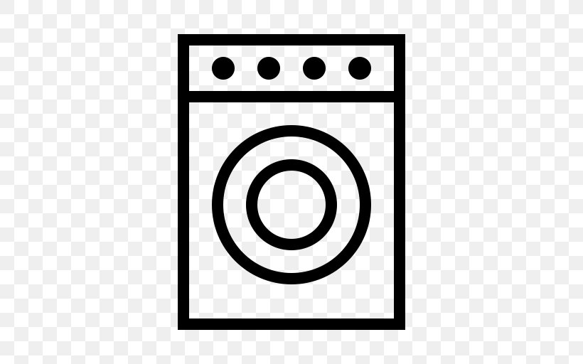 Washing Machines Combo Washer Dryer Clothes Dryer Laundry Home Appliance, PNG, 512x512px, Washing Machines, Area, Black, Black And White, Brand Download Free