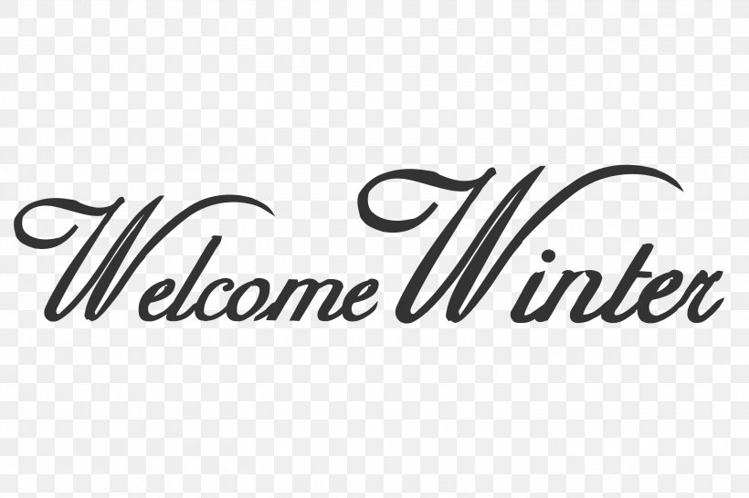 Winter Welcome., PNG, 3000x2000px, Logo, Area, Black, Black And White, Black M Download Free