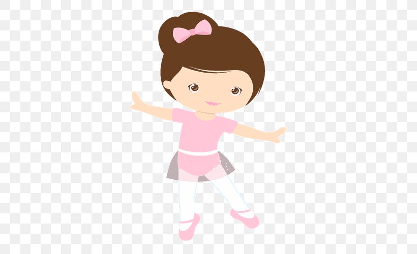 Cartoon Pink Ballet Dancer Clip Art Footwear, PNG, 500x500px, Cartoon, Animation, Ballet Dancer, Brown Hair, Child Download Free