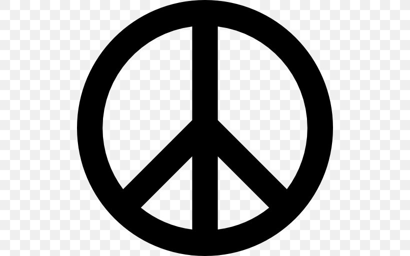 Peace Symbols Clip Art, PNG, 512x512px, Peace Symbols, Area, Bitmap, Black And White, Peace Download Free