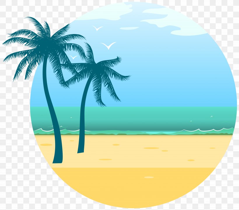 Sea Desktop Wallpaper Clip Art, PNG, 8000x7045px, Sea, Aqua, Arecales, Beach, Calm Download Free
