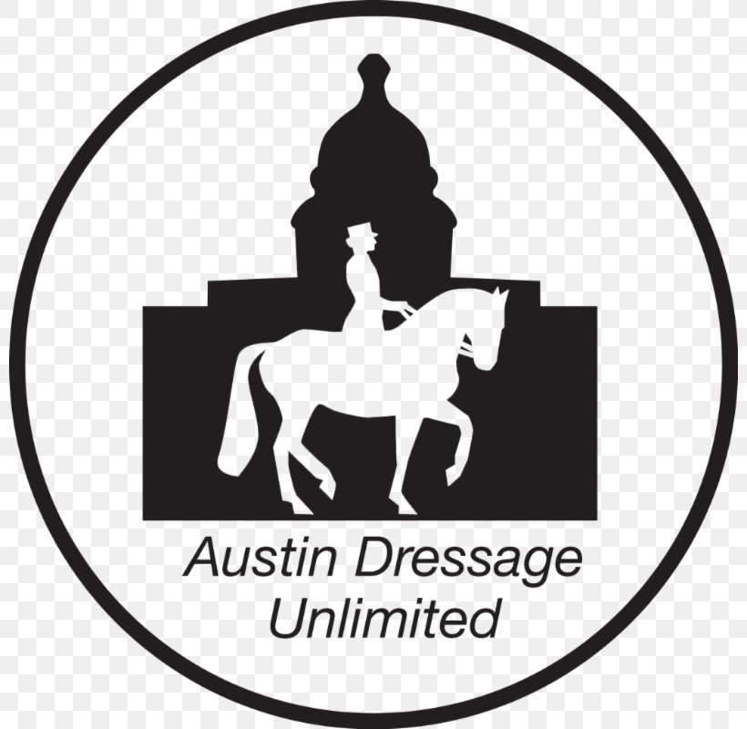 Horse Austin United States Dressage Federation Equestrian, PNG, 800x800px, Horse, Area, Austin, Black And White, Brand Download Free