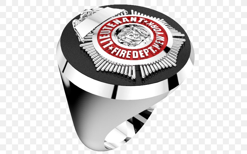 Lieutenant M.R. Ring Silver Gold Firefighter, PNG, 512x512px, Ring, Badge, Brand, Firefighter, Gold Download Free