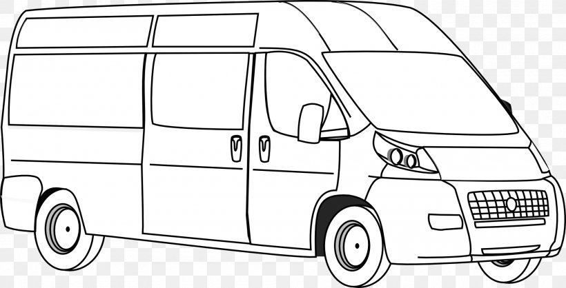 Van Ford Transit Car Volkswagen Type 2 Peugeot Partner, PNG, 1920x981px, Van, Area, Automotive Design, Automotive Exterior, Black And White Download Free