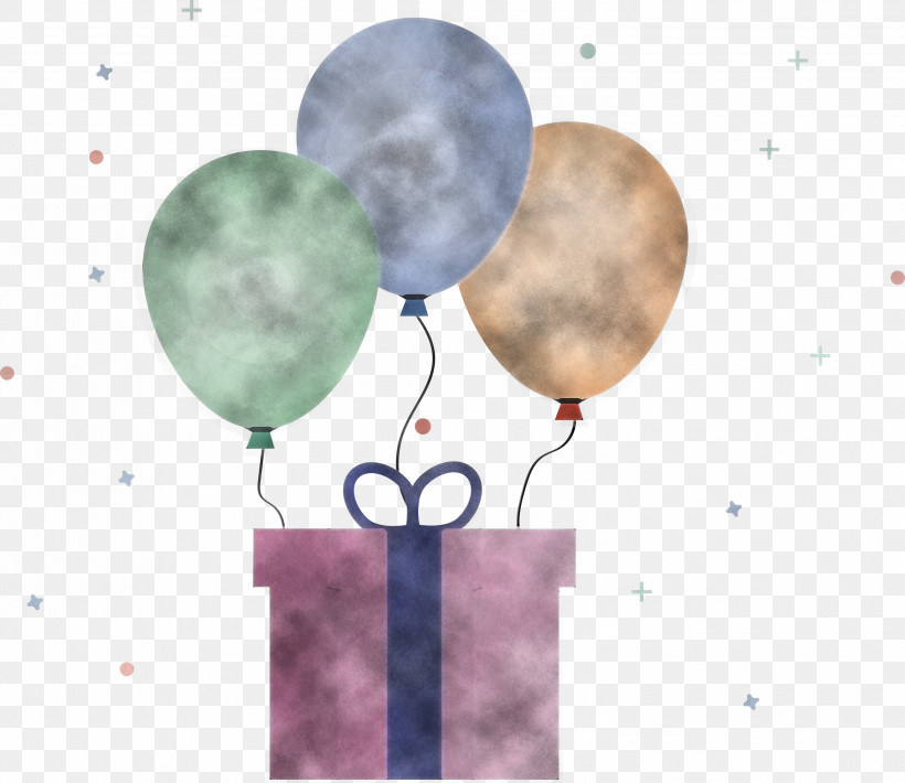 Birthday Present Gift, PNG, 3000x2600px, Birthday, Balloon, Gift, Hot Air Balloon, Party Supply Download Free