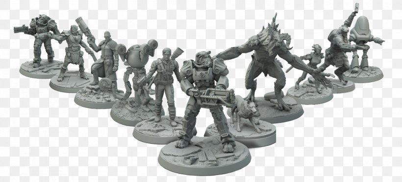 Fallout 3 Wasteland Fallout: Brotherhood Of Steel Miniature Wargaming, PNG, 1500x681px, Fallout, Board Game, Fallout 3, Fallout Brotherhood Of Steel, Figurine Download Free