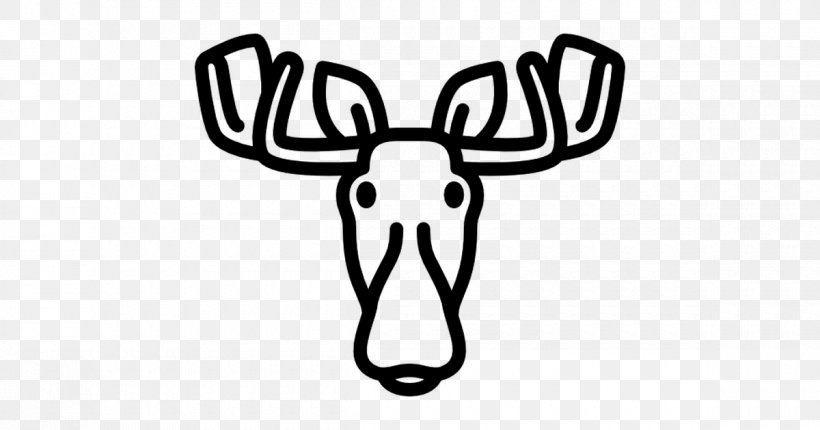 Moose Reindeer Antler Clip Art, PNG, 1200x630px, Moose, Antler, Black And White, Deer, Gratis Download Free